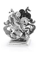 Подставка из серебра для визиток «Георгий Победоносец» Подставка из серебра для визиток «Георгий Победоносец»