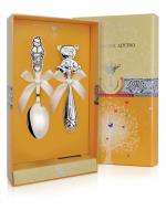 Набор из серебра «Мальчик» ложка и погремушка