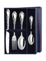 Серебряный набор столовый «Эгоист-Фамильный» 4 предмета