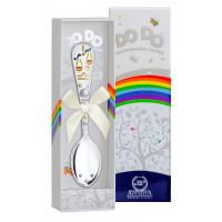 Серебряная ложка детская «Зодиак-Весы» ч/п с эмалью в футляре