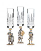 Трио рюмок «Русские воины» Трио рюмок «Русские воины»