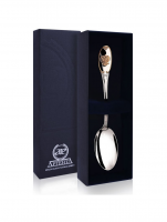 Чайная ложка из серебра «Единство» с позолотой