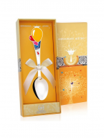 Серебряная ложка для ребенка «Мечта» с эмалью