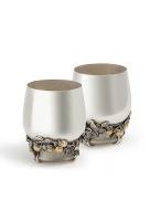 2 серебряных стакана «Яблочный Спас»