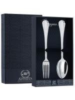 Серебряный набор «Меридиан» столовая ложка и вилка