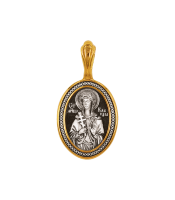 Серебряная подвеска «Святая мученица Клавдия»