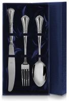 Серебряный столовый набор «Фаворит» 3 предмета
