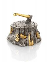 Солонка из серебра «Лесная делянка»