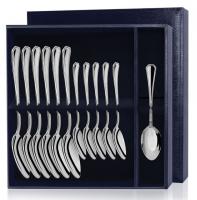 Серебряный набор «Элегант» 12 предметов столовые и чайные ложки