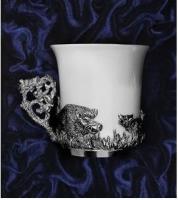 Чашка кофейная «Кабан» с чернением Чашка кофейная «Кабан» с чернением