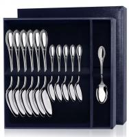 Серебряный набор «Император» 12 предметов столовые и чайные ложки