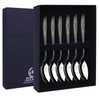 Серебряный набор «Морозко» 6 чайных ложек