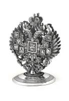 Подставка из серебра для визиток «Империя»