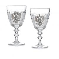 Кубки для вина «Единство» серебро 925 и хрусталь