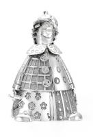 Серебряный колокольчик «Клоун»