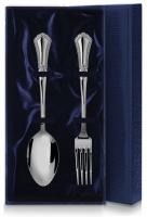 Серебряный набор «Фаворит» столовая ложка и вилка