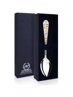 Чайная ложка серебряная «Лето-Ромашка» с эмалью