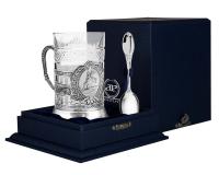 Подстаканник «Медный всадник» гербовый с чернением