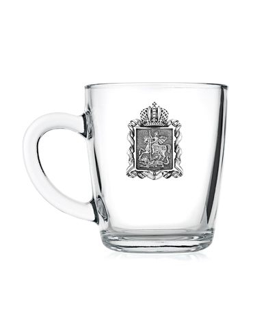 Чайная кружка с серебром «Московская область» Чайная кружка с серебром «Московская область»