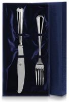 Серебряный набор «Элегант» столовая вилка и нож