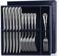 Серебряный набор столовый «Визит» 12 предметов ножи и вилки