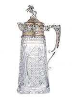 Кларетный графин «Богатырская сила» в позолоте