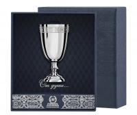 Рюмка № 1 с рисунком «Квадрат» из серебра