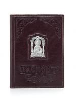 Кожаная обложка для паспорта «Спаситель»