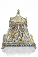 Серебряная лимонница с позолотой «Царь-девица»