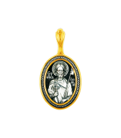 Серебряная подвеска «Мученик Евгений Севастийский»