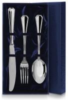 Серебряный столовый набор «Элегант» 3 предмета