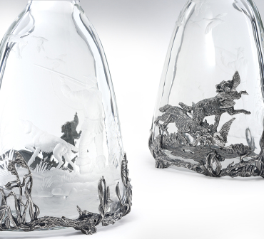 Хрустальный водочный набор «Царские трофеи»