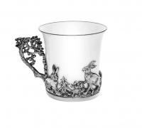 Чашка кофейная «Зайцы»