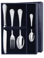 Серебряный набор столовый «Эгоист-Меридиан» 4 предмета
