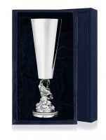 Серебряная рюмка «Золотая рыбка»