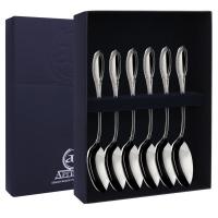 Серебряный набор «Император» 6 чайных ложек