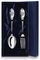 Серебряный набор «Единство» столовая ложка и вилка