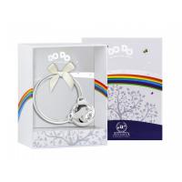 Погремушка «Мишка на кольце» из серебра