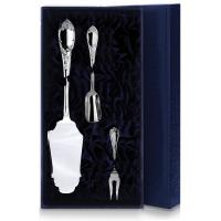 Серебряный набор для десерта «Престиж» №3