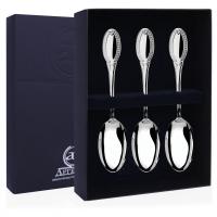 Серебряный набор «Император» 3 чайные ложки