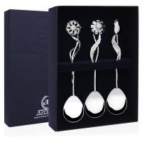 Набор серебряный «Букет» 3 чайные ложки