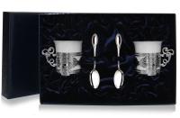 2 чашки кофейные «Август-Октавиан» с ложками