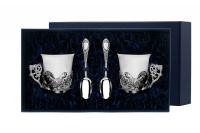 2 кофейные чашки «Глухари» с ложками 2 кофейные чашки «Глухари» с ложками