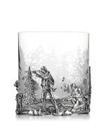 Стакан «Охота» с серебром