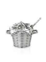 Солонка из серебра «Корзинка»