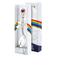 Ложка детская DO-DO «Сердечко» позолота с эмалью Ложка детская DO-DO «Сердечко» позолота с эмалью