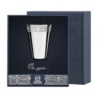 Стопка из серебра гладкая с гравировкой Стопка из серебра гладкая с гравировкой