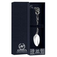 Ложка кофейная "Розалия" с чернением серебро 925 Ложка кофейная "Розалия" с чернением серебро 925