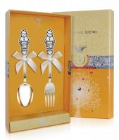 Набор детский «Мальчик» вилка и ложка с чернением серебро 925