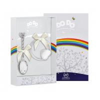 Набор для малышей DODO «Сердечко» ложка и погремушка на кольце